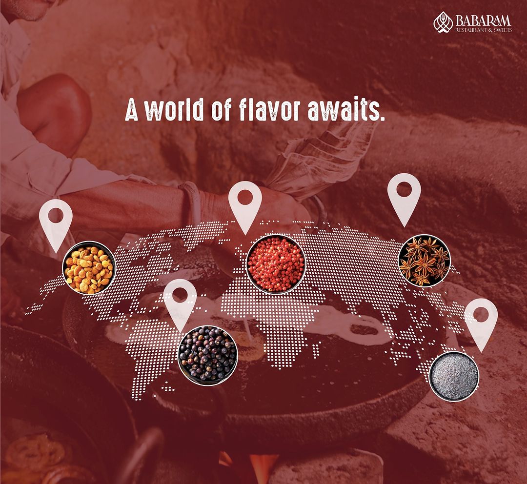 ‘A World of Flavour Awaits’ at Babaram! What corner of the globe are your taste buds craving today Tell us in the comments!